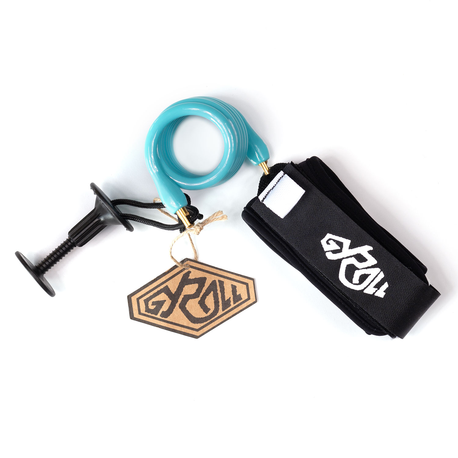 Gyroll Bicep Leash Aqua