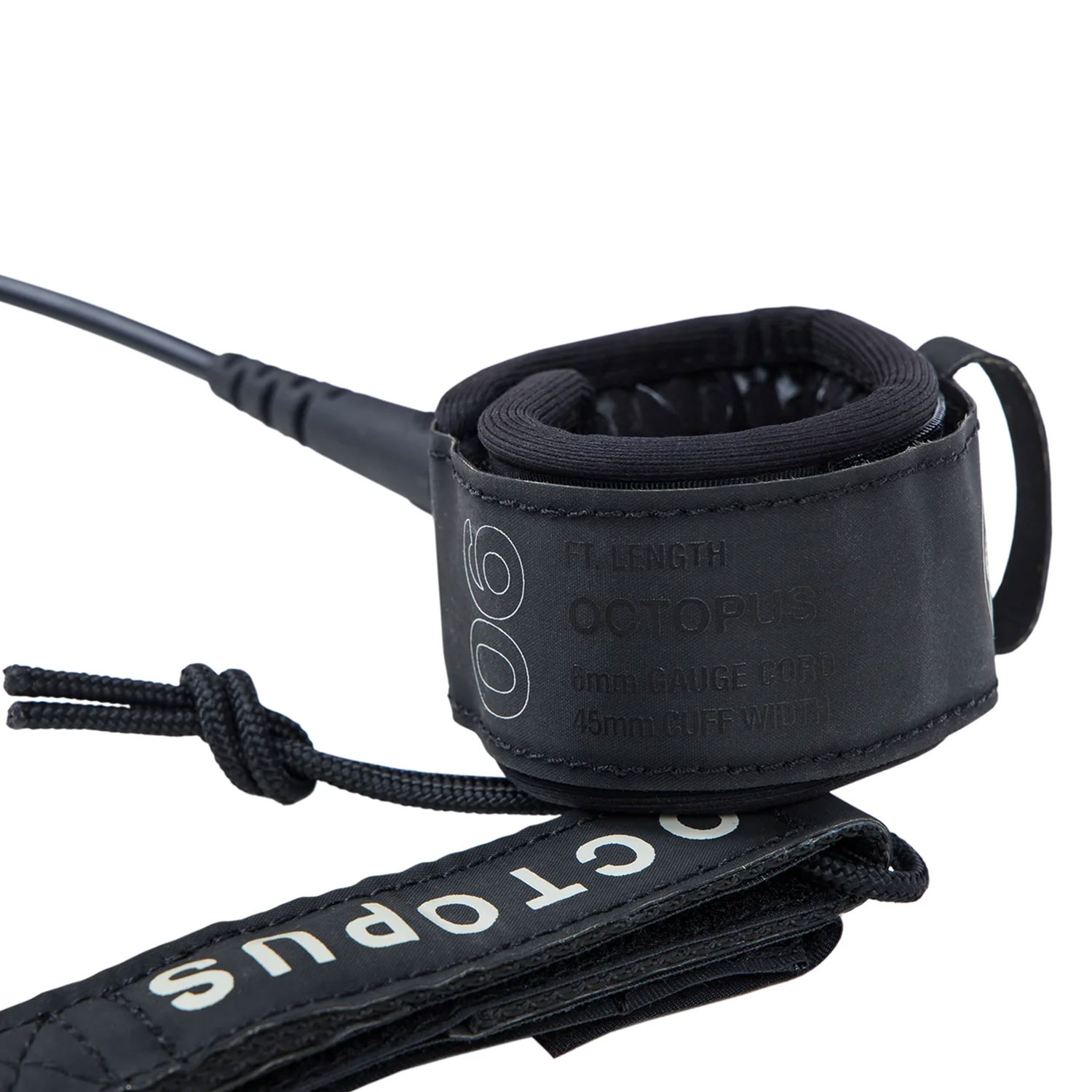 OCTOPUS – Mission: 6ft Control Surf Leash – Black - Image 2