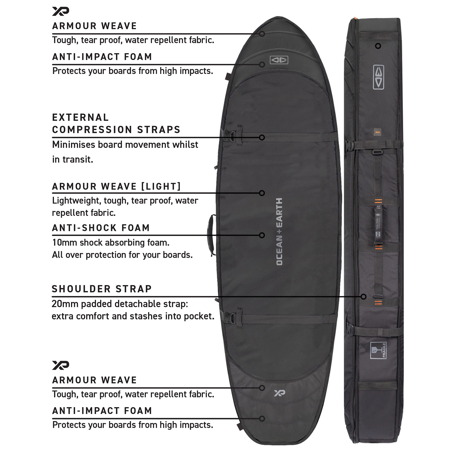 Double Hypa 2 Longboard Travel Coffin Cover - Image 4