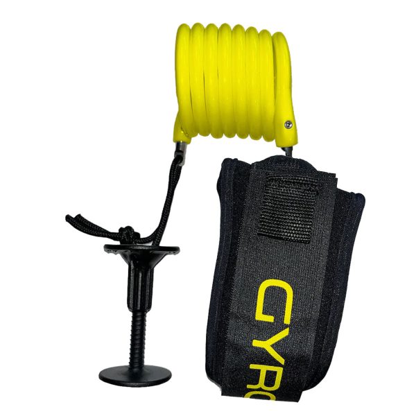 Gyroll Bodyboard Bicep Leash - Yellow